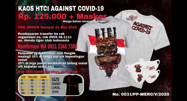 Gambar konten - Official T-Shirt Fight Covid-19 (Free Masker Keren)